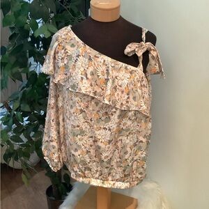 Lauren Conrad floral one shoulder floral blouse Woman’s size 1X